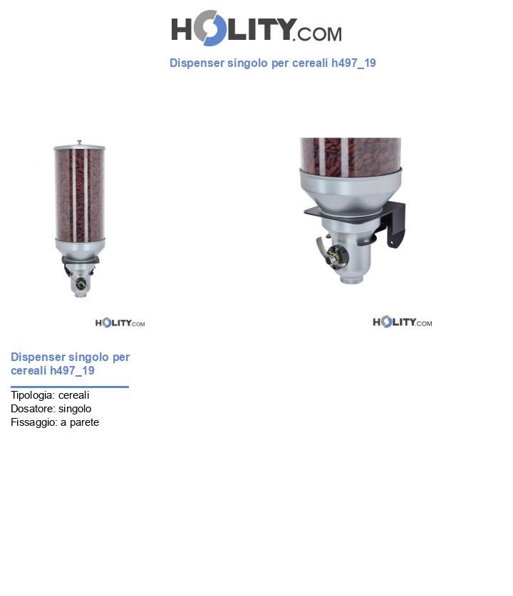 Dispenser singolo per cereali h497_19