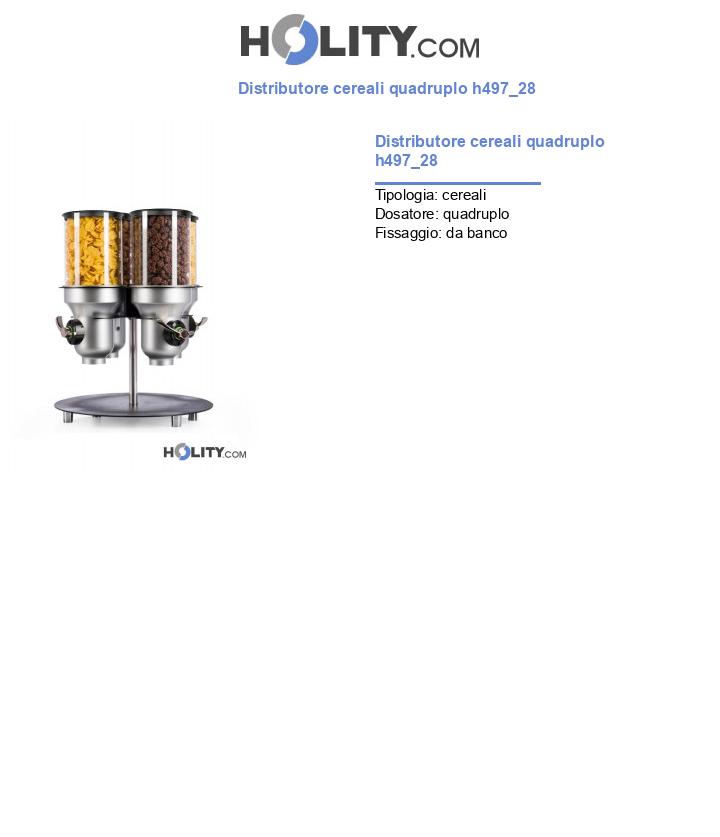 Distributore cereali quadruplo h497_28