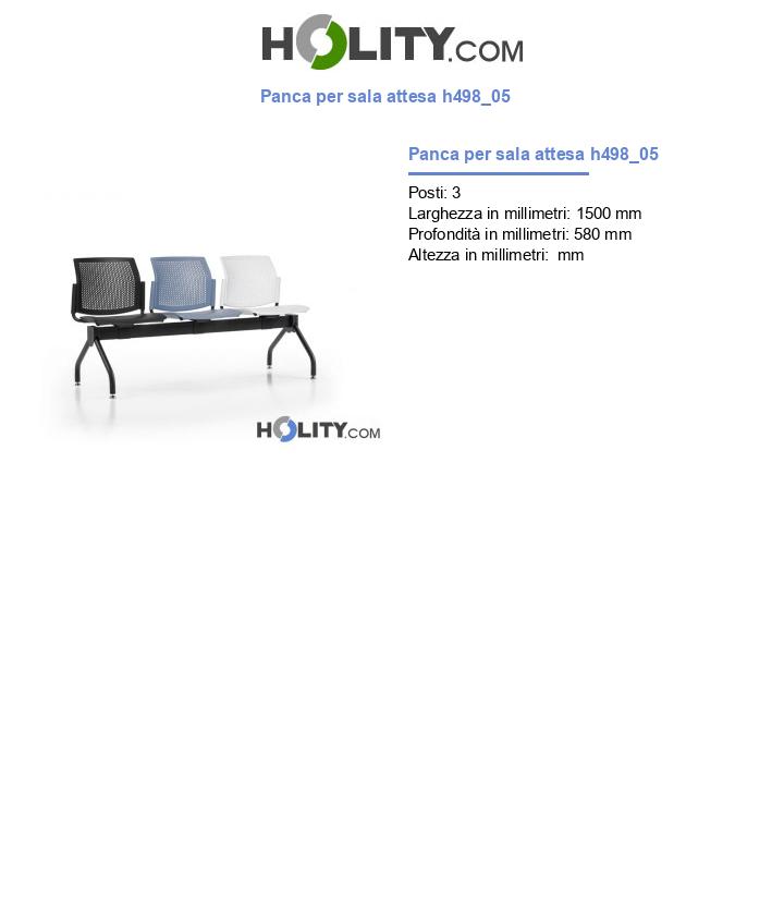 Panca per sala attesa h498_05