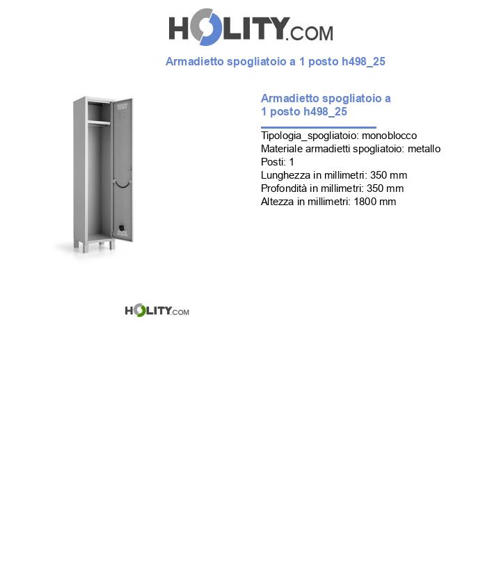 Armadietto spogliatoio a 1 posto h498_25