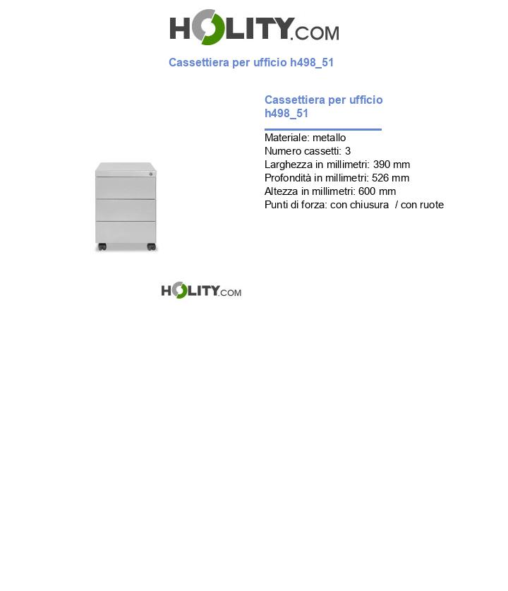 Cassettiera per ufficio h498_51