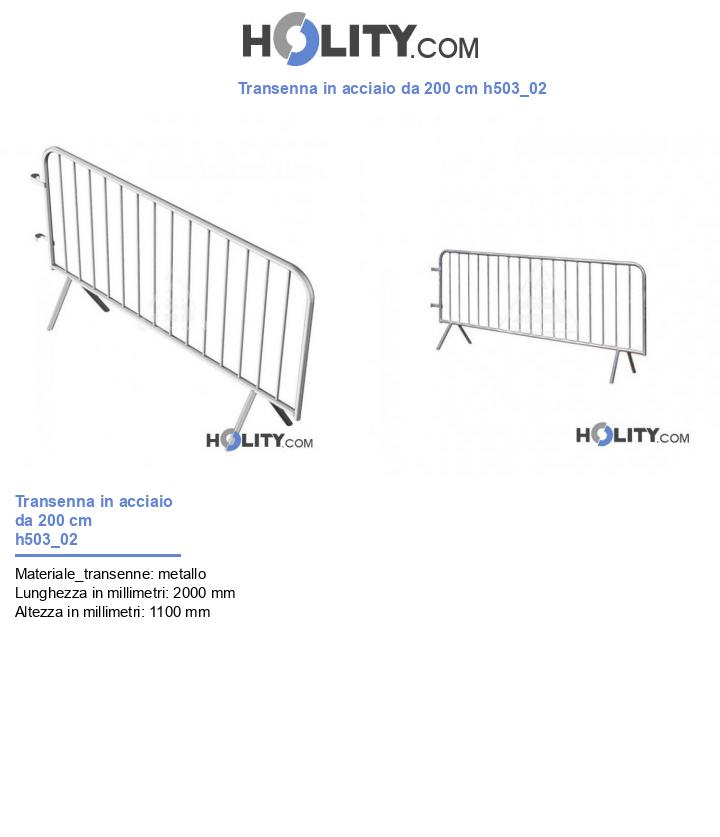 Transenna in acciaio da 200 cm h503_02
