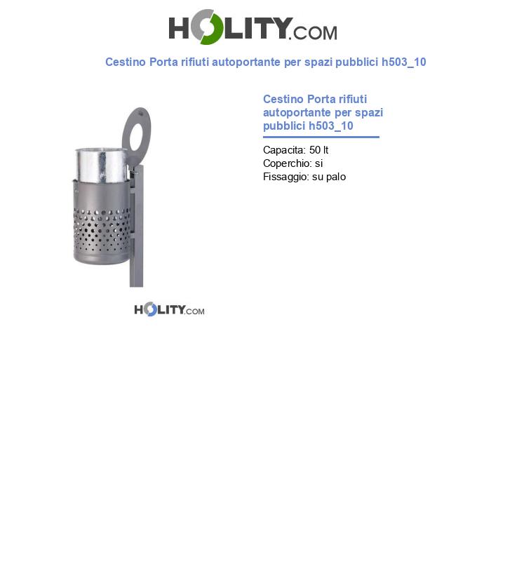 Cestino Porta rifiuti autoportante per spazi pubblici h503_10