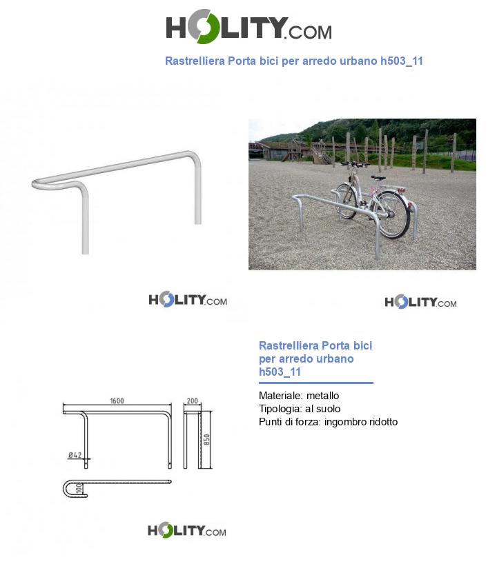 Rastrelliera Porta bici per arredo urbano h503_11
