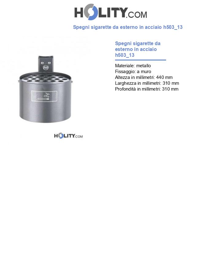 Spegni sigarette da esterno in acciaio h503_13
