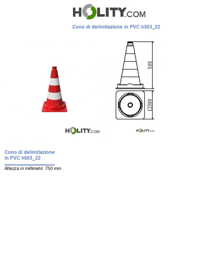 Cono di delimitazione in PVC h503_22