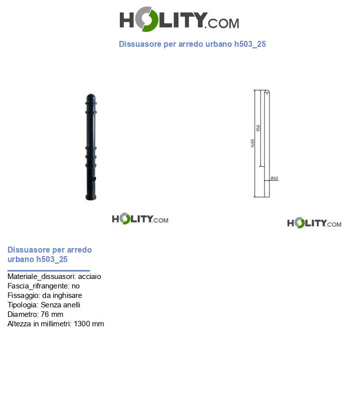 Dissuasore per arredo urbano h503_25