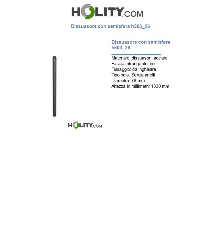 Dissuasore con semisfera h503_26