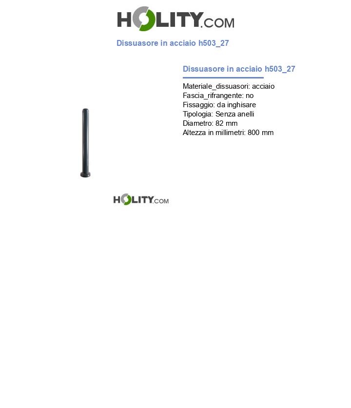 Dissuasore in acciaio h503_27