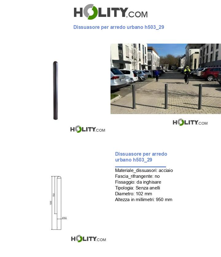 Dissuasore per arredo urbano h503_29