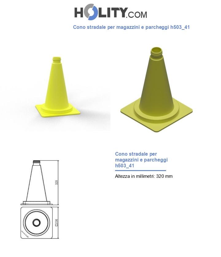 Cono stradale per magazzini e parcheggi h503_41
