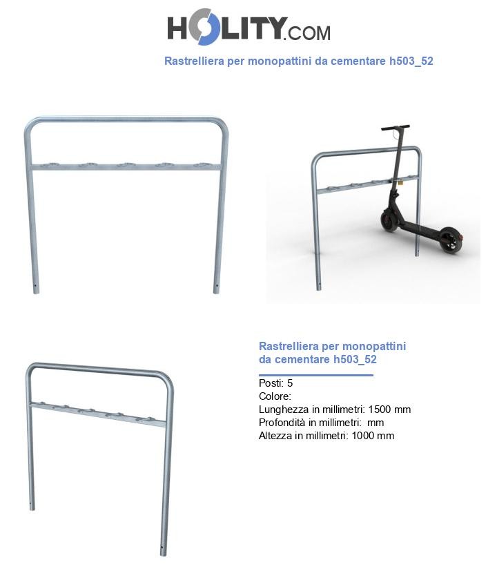 Rastrelliera per monopattini da cementare h503_52