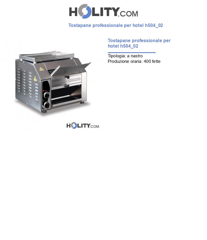 Tostapane professionale per hotel h504_02