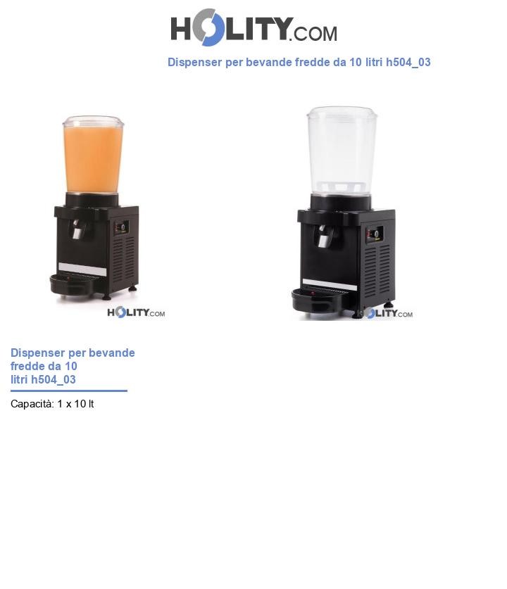 Dispenser per bevande fredde da 10 litri h504_03