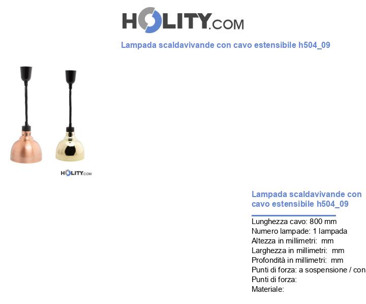 Lampada scaldavivande con cavo estensibile h504_09