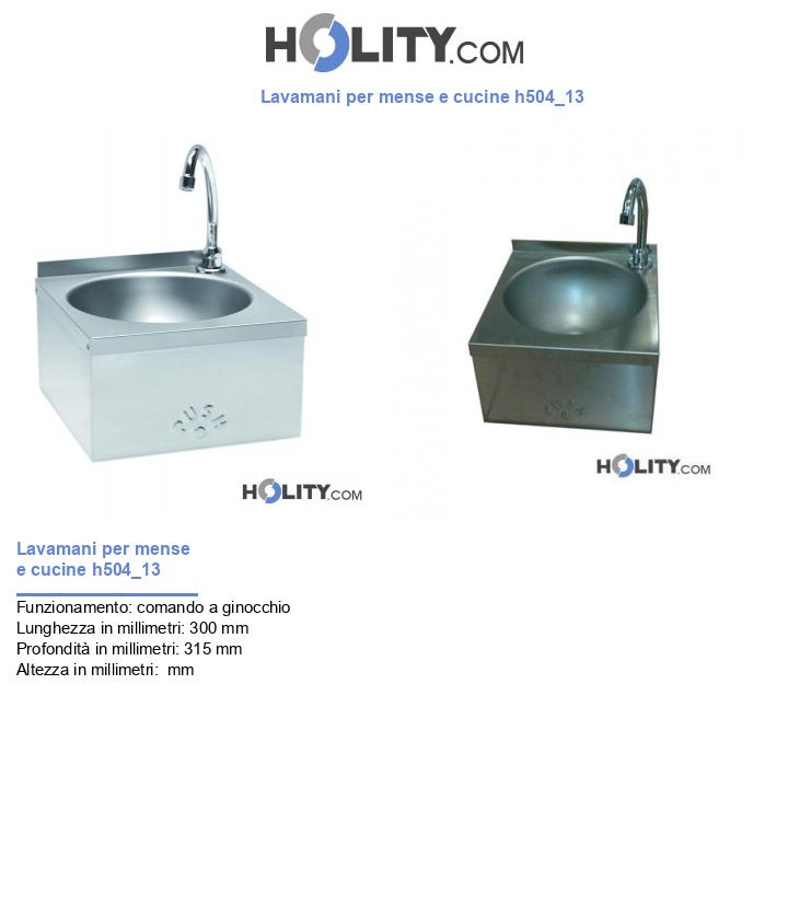 Lavamani per mense e cucine h504_13