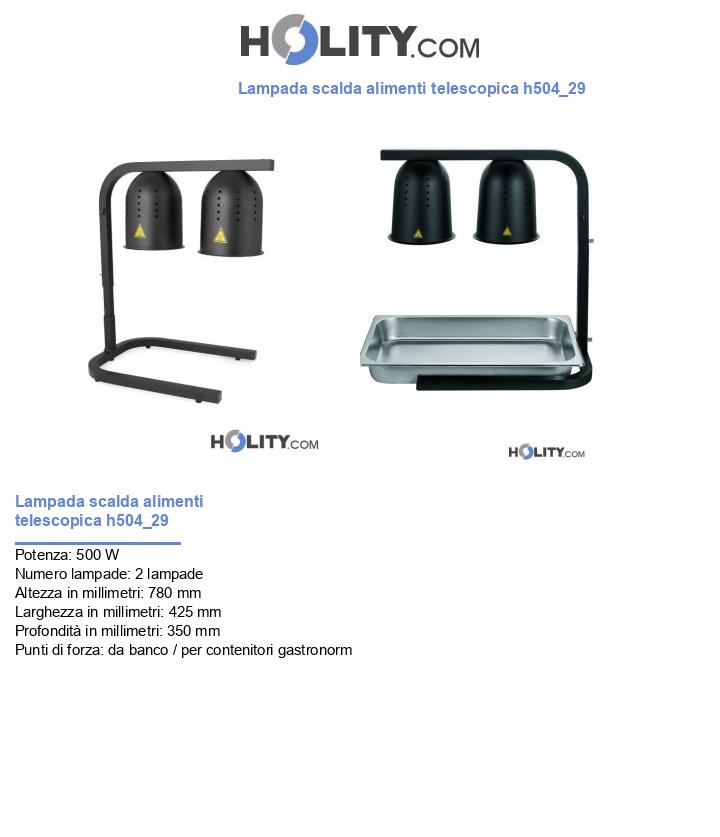 Lampada scalda alimenti telescopica h504_29