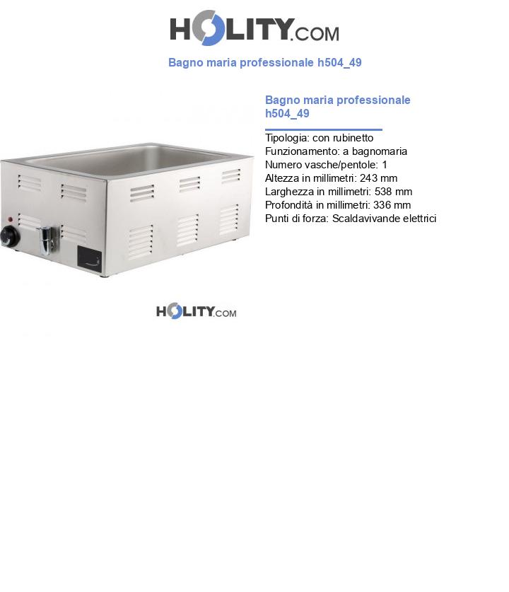 Bagno maria professionale h504_49