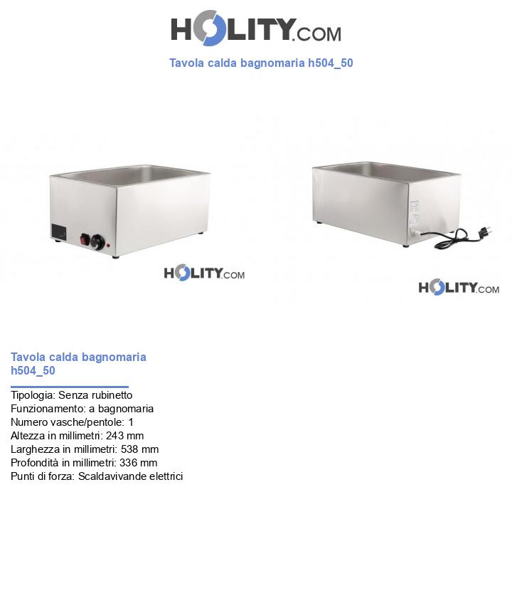 Tavola calda bagnomaria h504_50