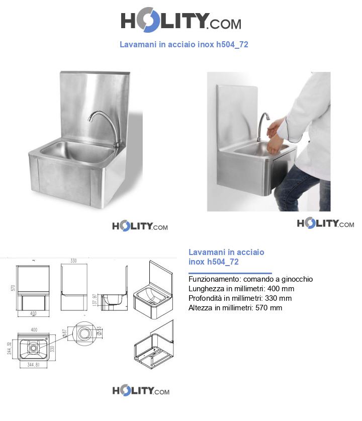 Lavamani in acciaio inox h504_72