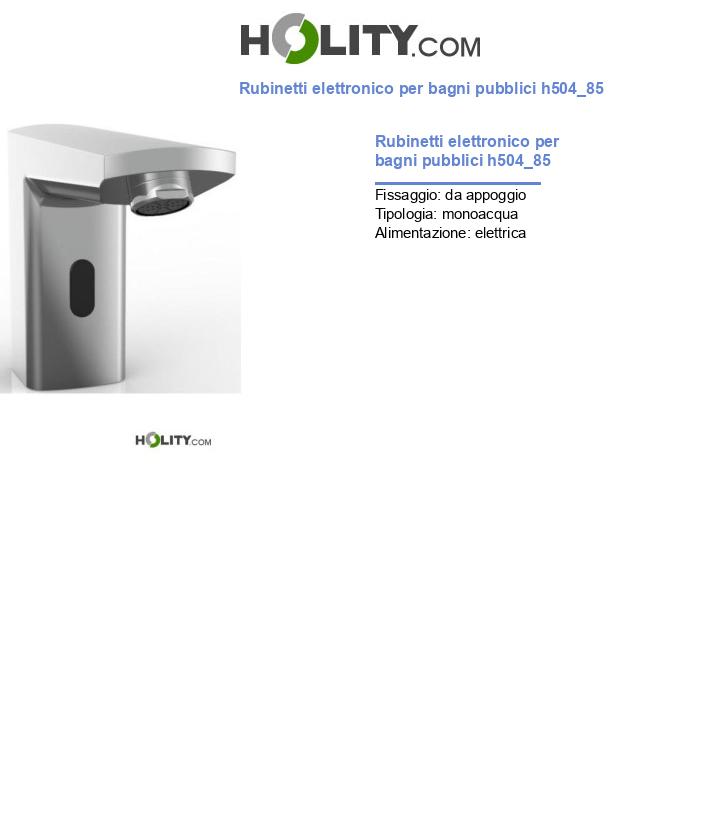 Rubinetti elettronico per bagni pubblici h504_85