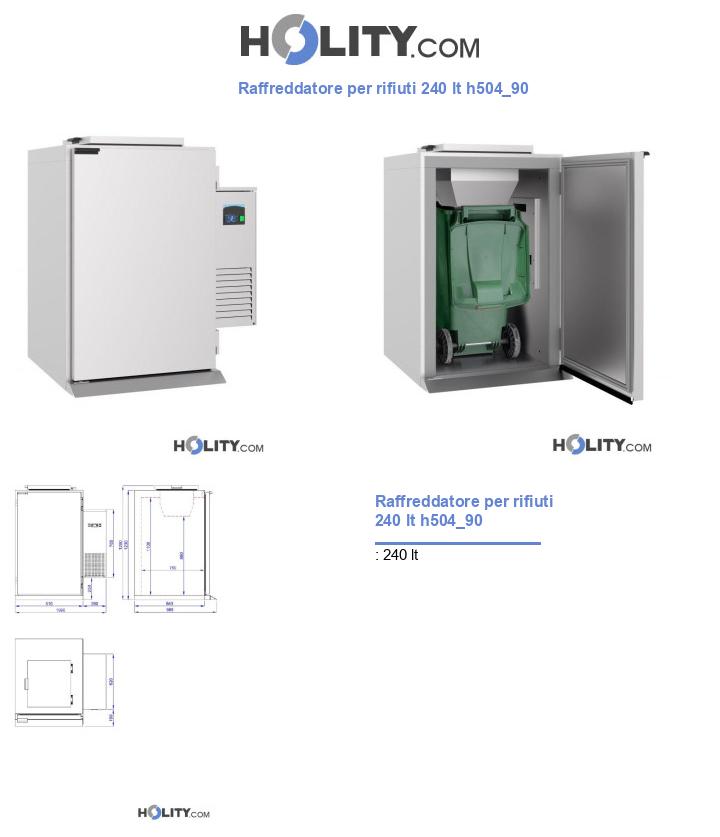 Raffreddatore per rifiuti 240 lt h504_90