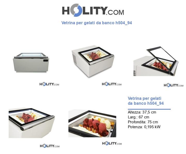 Vetrina per gelati da banco h504_94