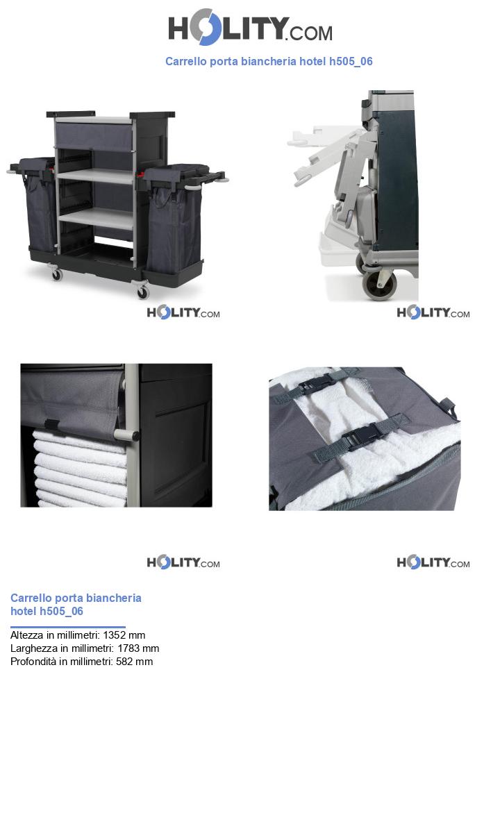 Carrello porta biancheria hotel h505_06