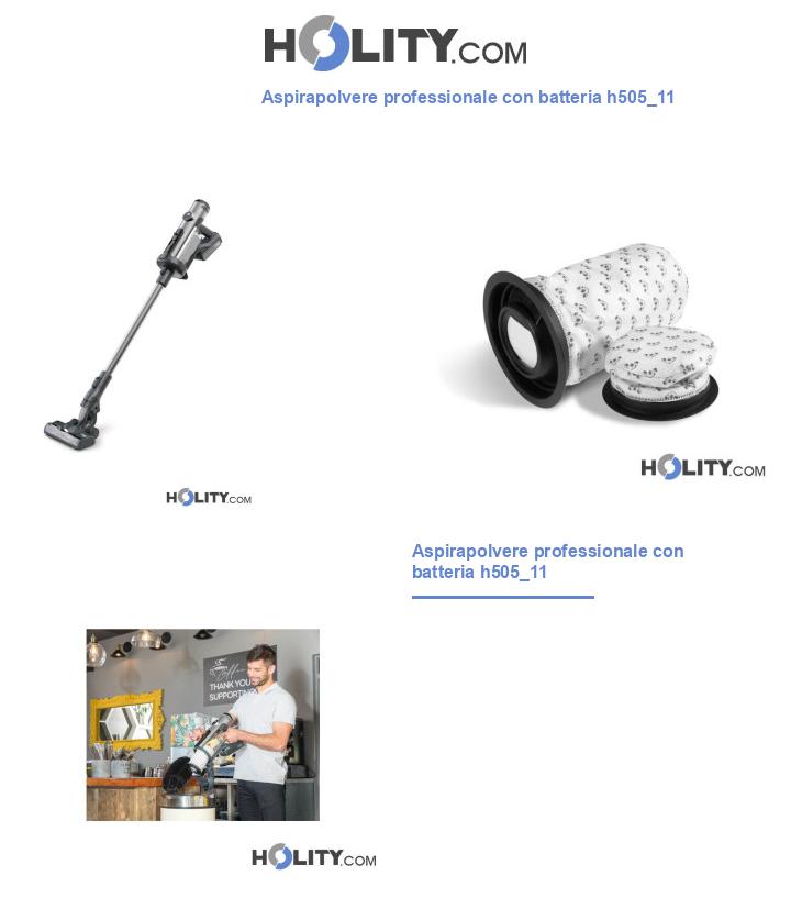 Aspirapolvere professionale con batteria h505_11