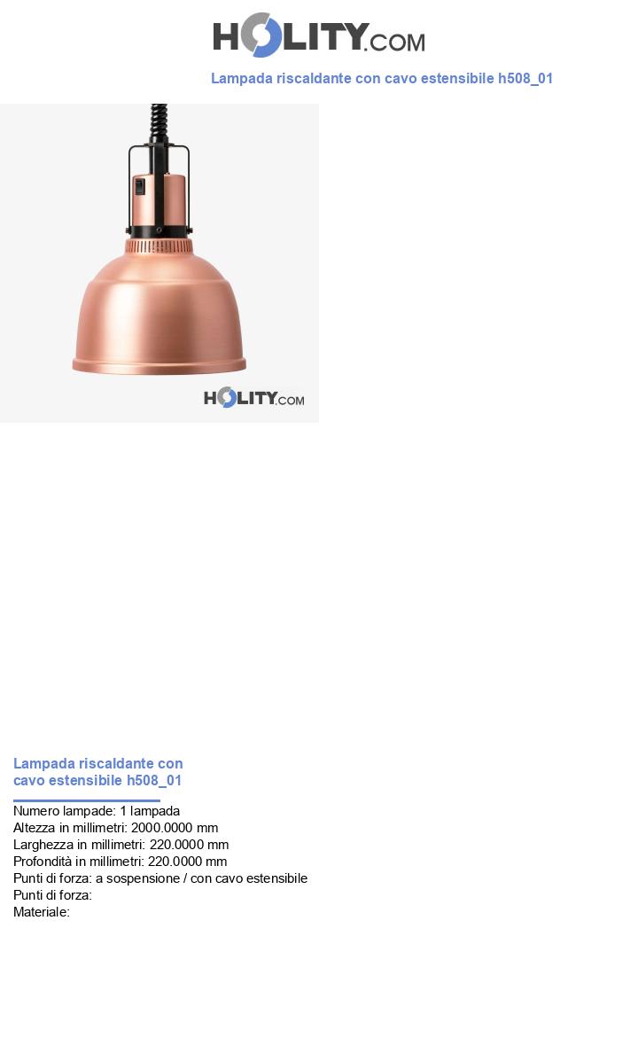 Lampada riscaldante con cavo estensibile h508_01