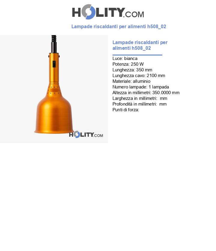 Lampade riscaldanti per alimenti h508_02