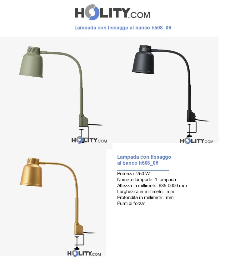 Lampada con fissaggo al banco h508_06