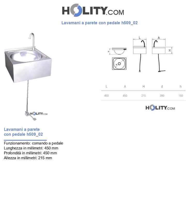 Lavamani a parete con pedale h509_02