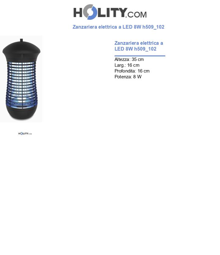 Zanzariera elettrica a LED 8W h509_102
