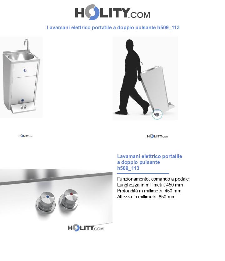 Lavamani elettrico portatile a doppio pulsante h509_113