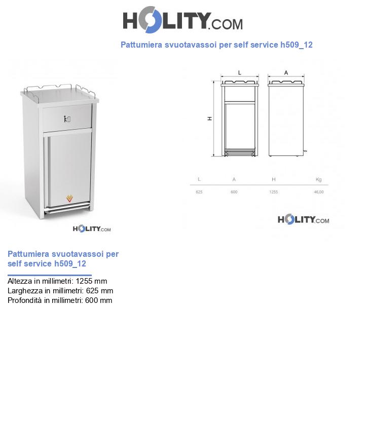 Pattumiera svuotavassoi per self service h509_12