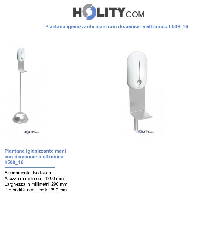Piantana igienizzante mani con dispenser elettronico h509_16