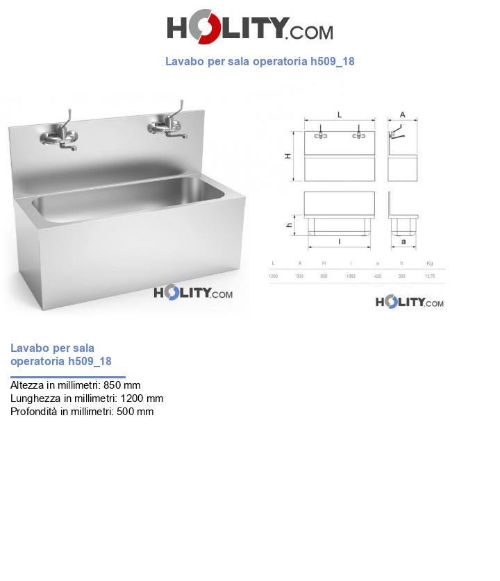 Lavabo per sala operatoria h509_18