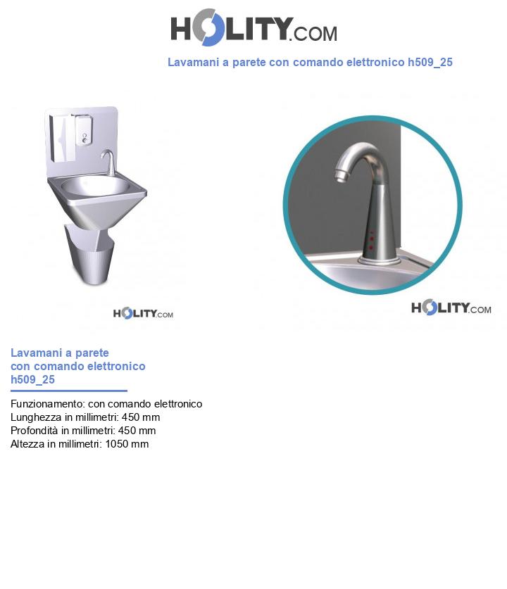 Lavamani a parete con comando elettronico h509_25