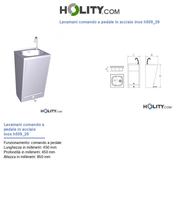 Lavamani comando a pedale in acciaio inox h509_29
