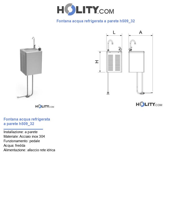 Fontana acqua refrigerata a parete h509_32