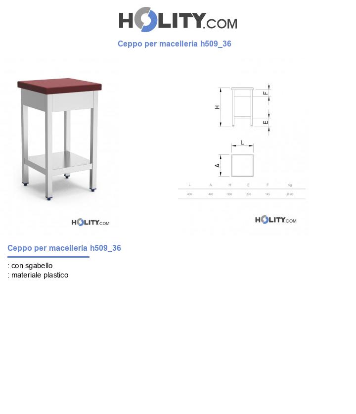 Ceppo per macelleria h509_36