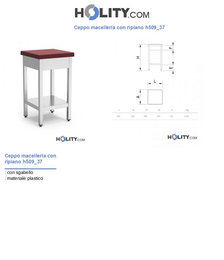 Ceppo macelleria con ripiano h509_37