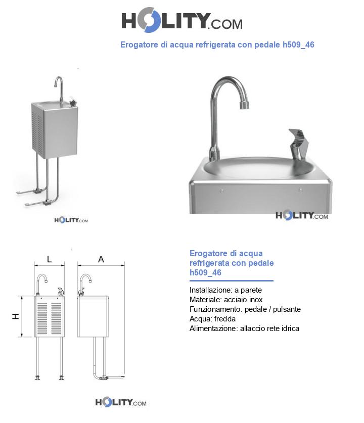 Erogatore di acqua refrigerata con pedale h509_46