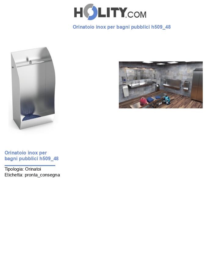 Orinatoio inox per bagni pubblici h509_48