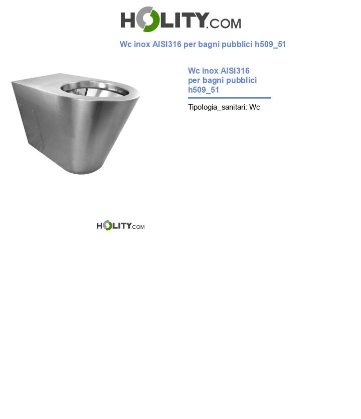 Wc inox AISI316 per bagni pubblici h509_51
