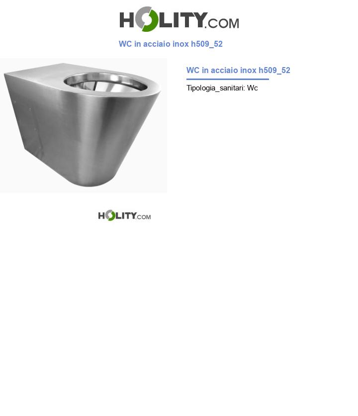 WC in acciaio inox h509_52