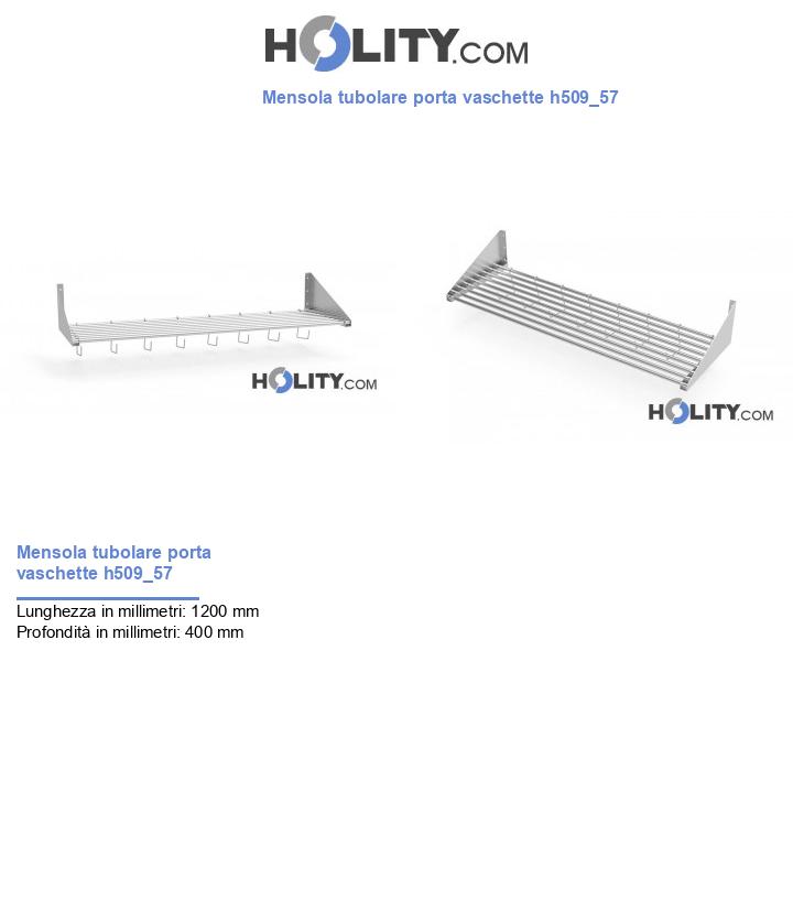 Mensola tubolare porta vaschette h509_57