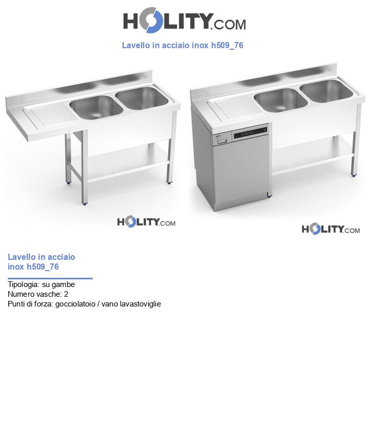 Lavello in acciaio inox h509_76