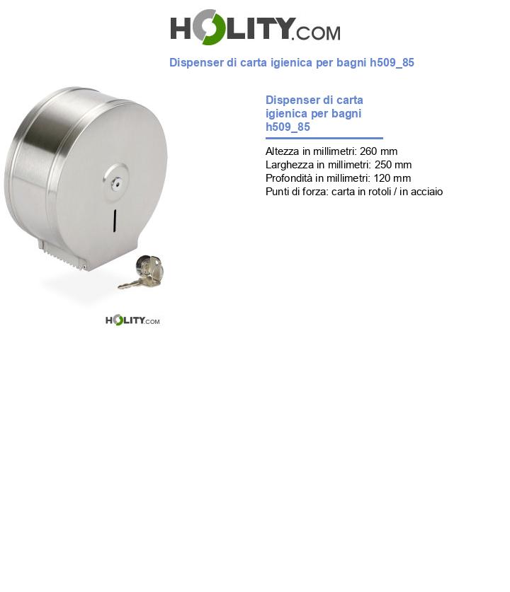 Dispenser di carta igienica per bagni h509_85